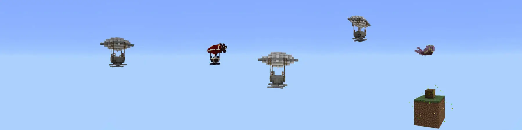 Skyblock: один блок panorama