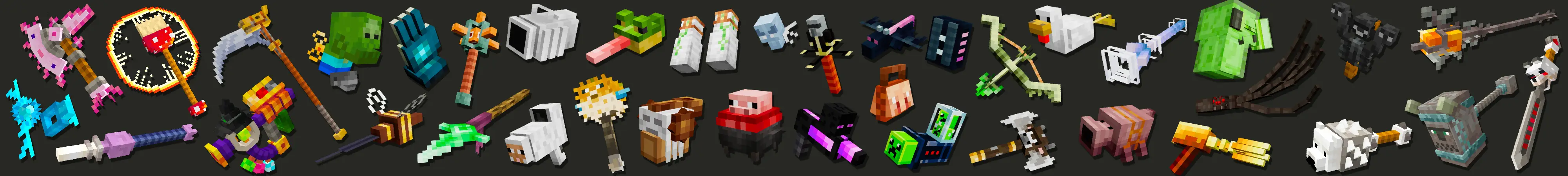 Дополнение «Оружие мобов» panorama