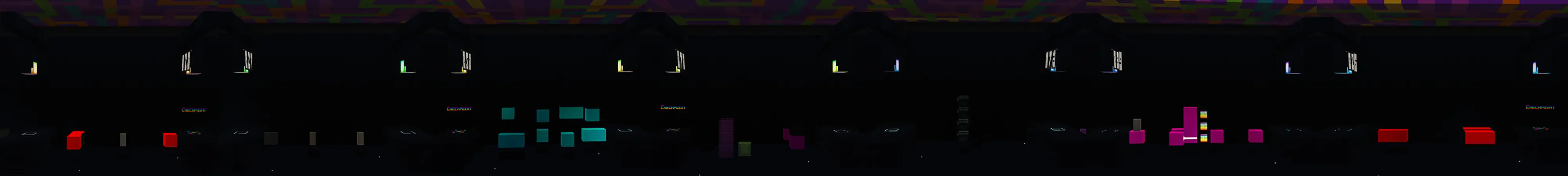 Неоновый паркур panorama