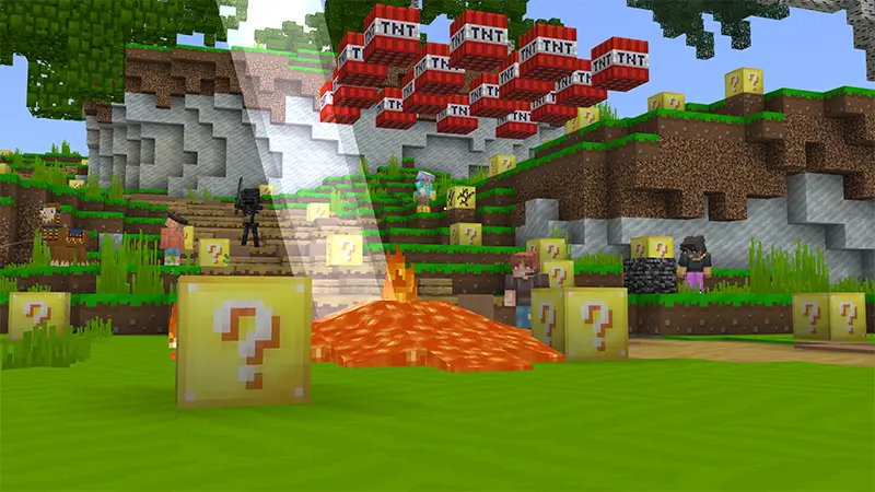 Скриншот Skyblock: блоки удачи и уникальные сердца №1