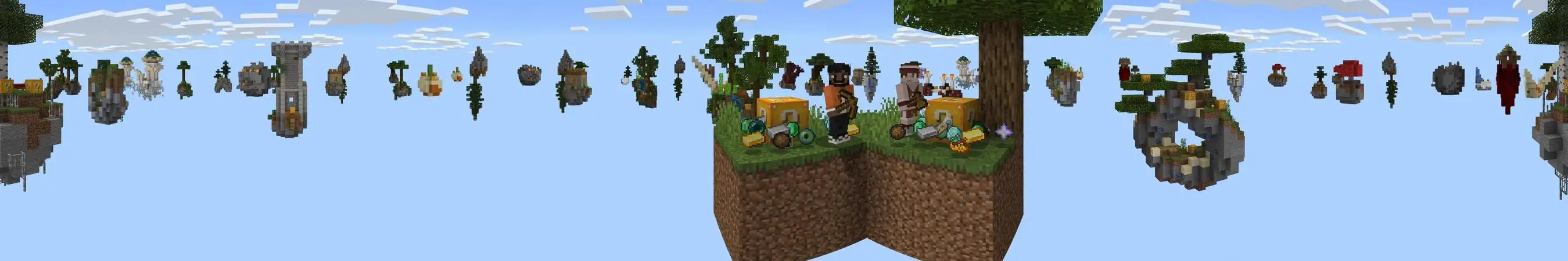 Skyblock на удачу: бесконечность panorama