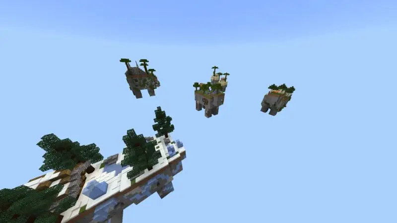 Скриншот Skyblock удачи: добыча от мобов №1