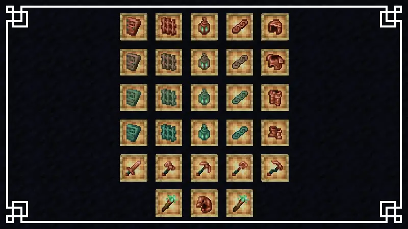 Новый вид медных предметов