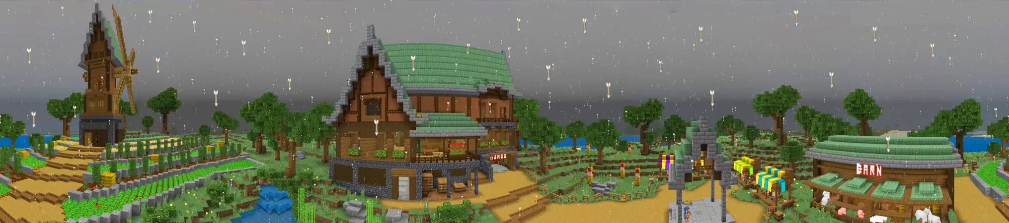 Дождь из стрел panorama