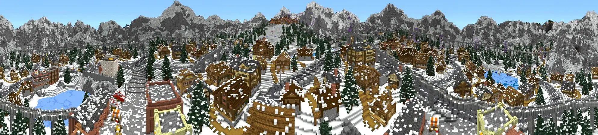 Зимний праздник panorama