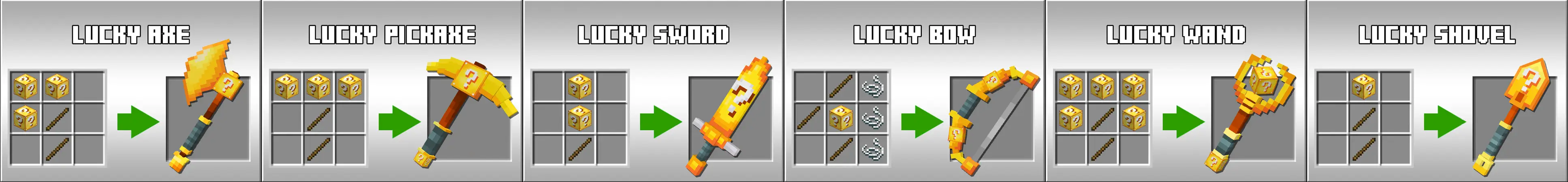 Инструменты из блоков удачи panorama