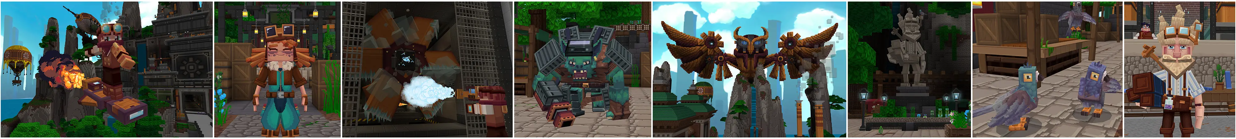 Изобретатели в стиле стимпанк panorama