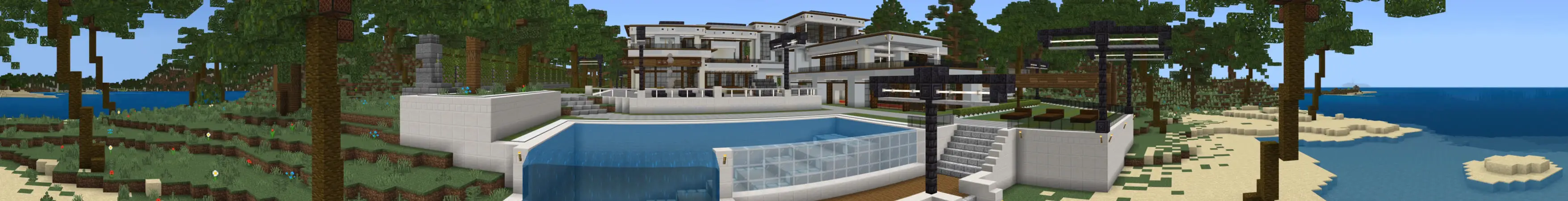 Особняк миллиардера на берегу моря panorama