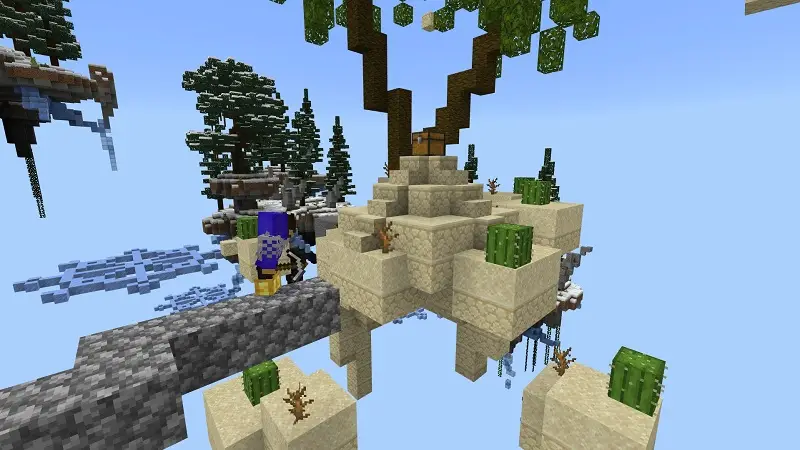 Скриншот Skyblock: зима №2