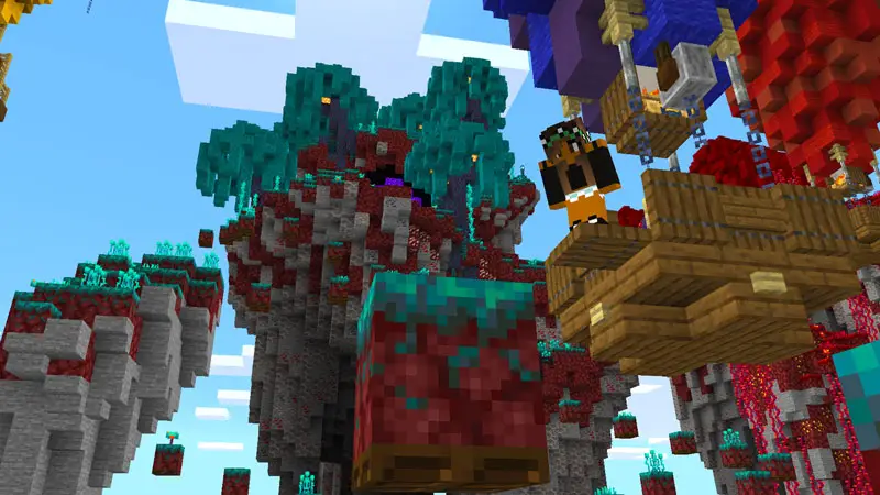 Скриншот Паркур в биомах Skyblock №3