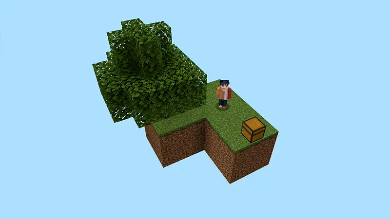 Скриншот Оригинальная игра Skyblock! №1