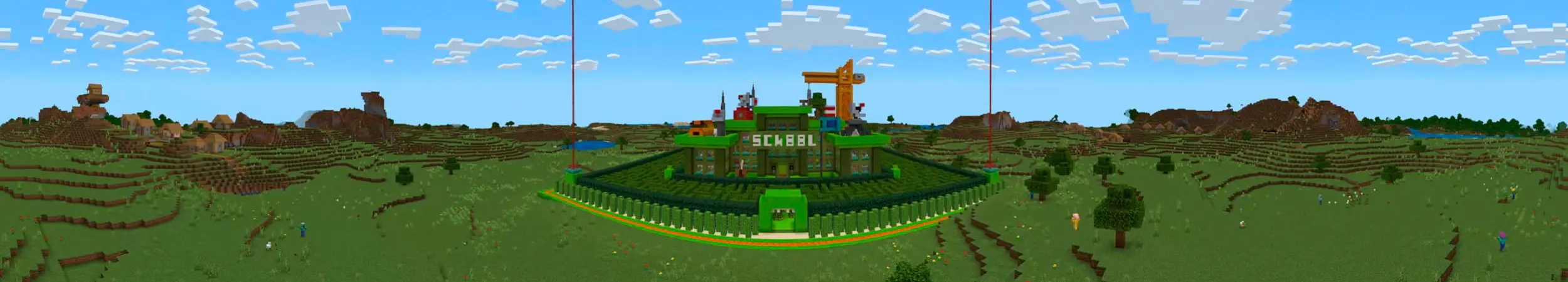 Школьное зомбоубежище panorama