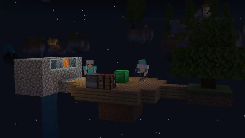 Скриншот Skyblock с одним блоком №3