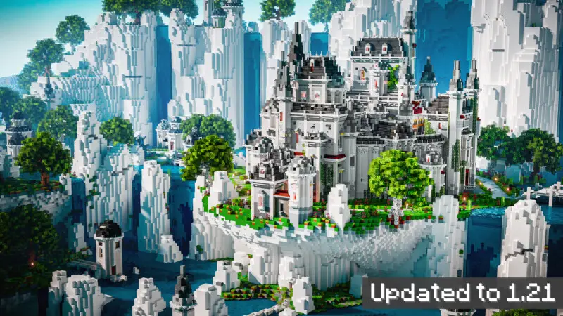 Замок у водопада