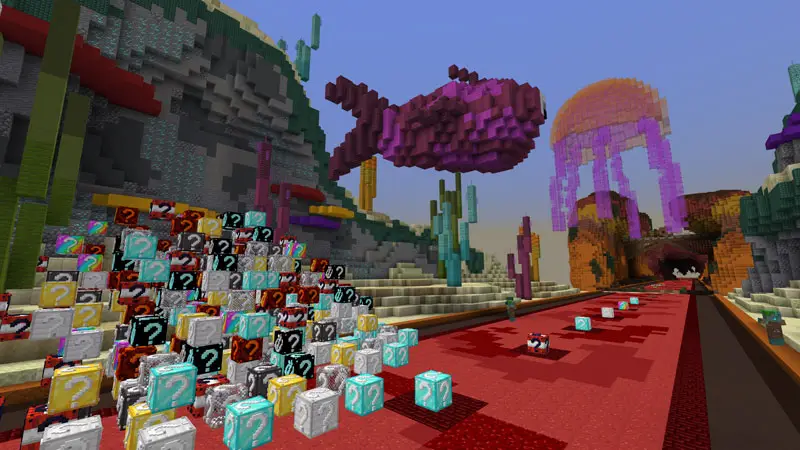 Скриншот Забег с блоками удачи PrestonPlayz №2