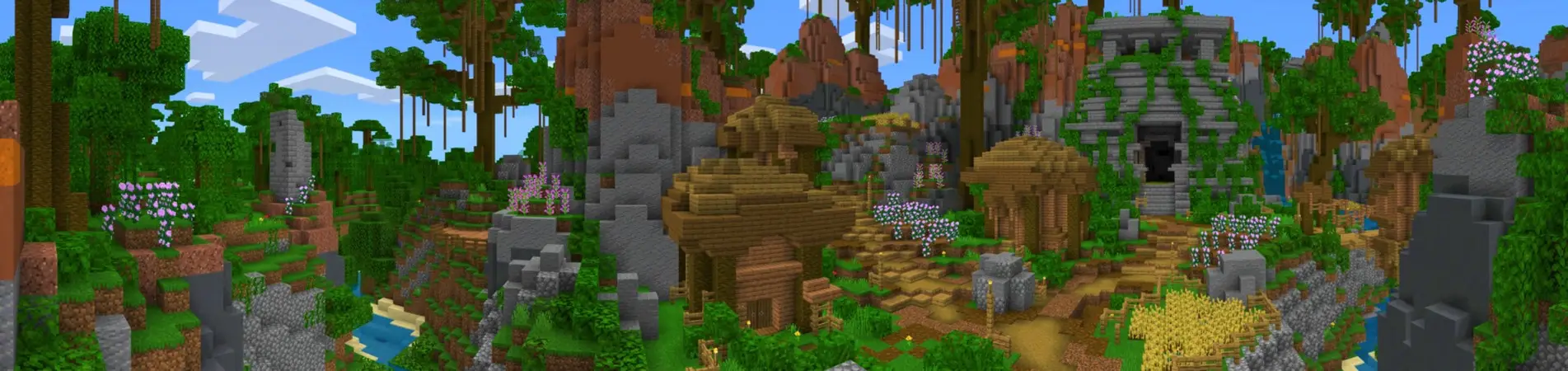 Простые стартовые области: долина джунглей panorama