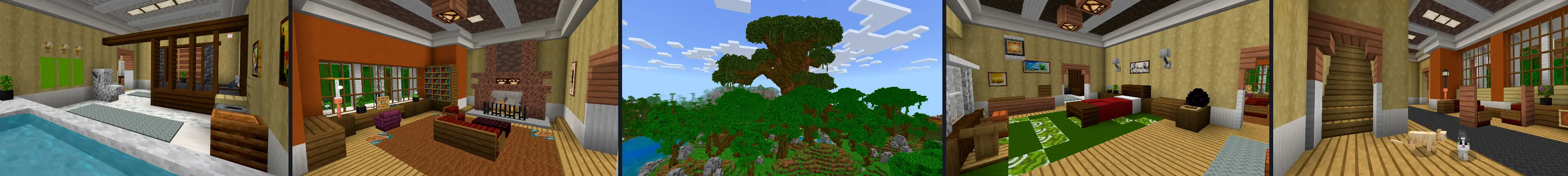 Загородный дом в джунглях panorama