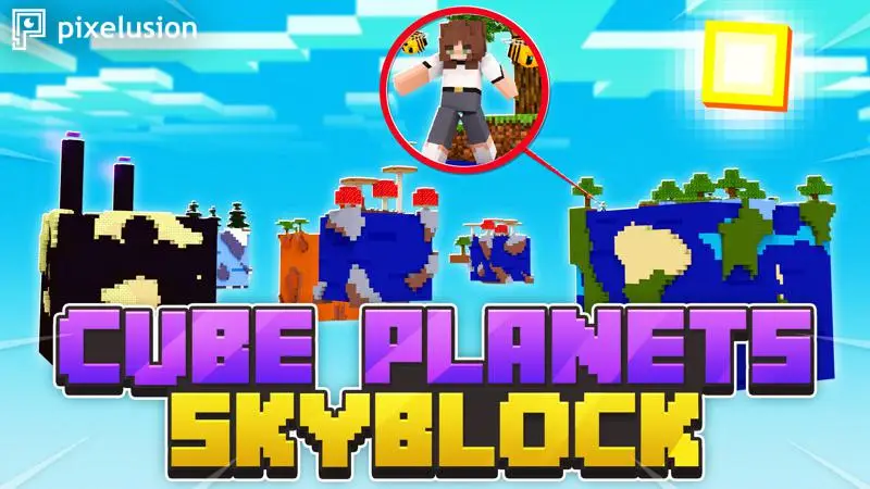 Skyblock: кубические планеты