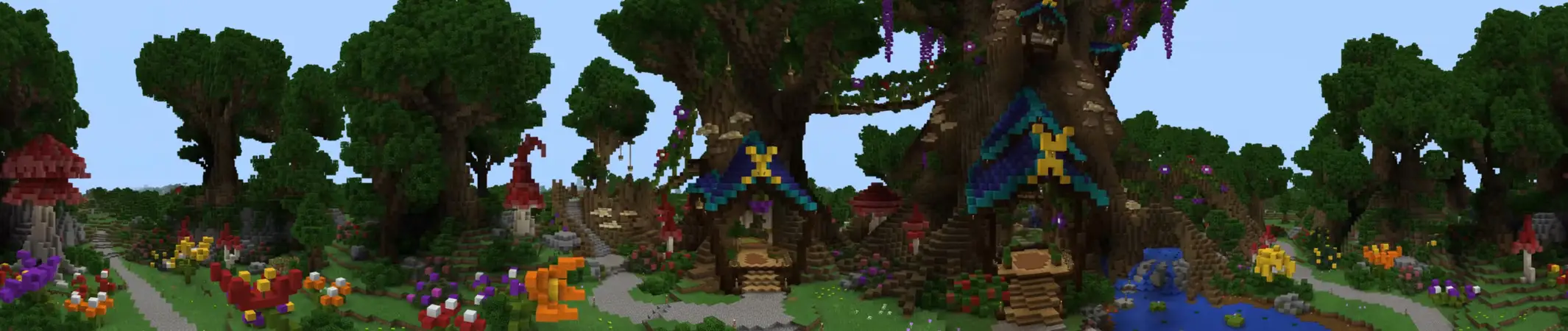 Роща глициний panorama