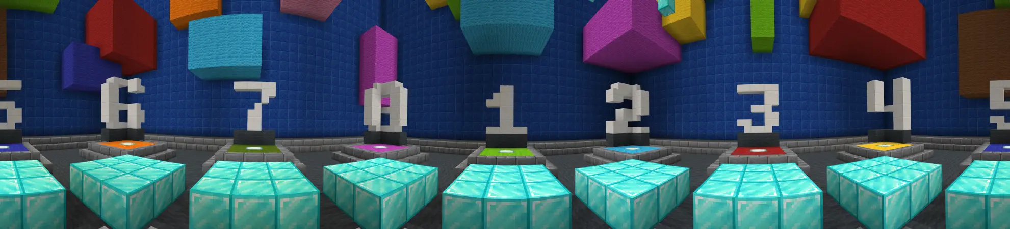 Цветной паркур panorama