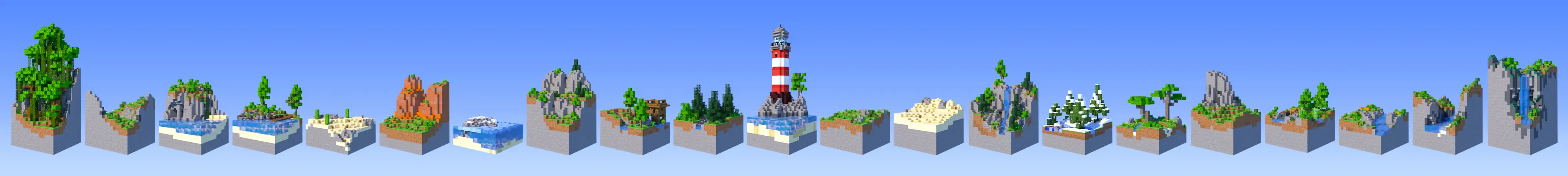 Квест на фрагментах Skyblock panorama