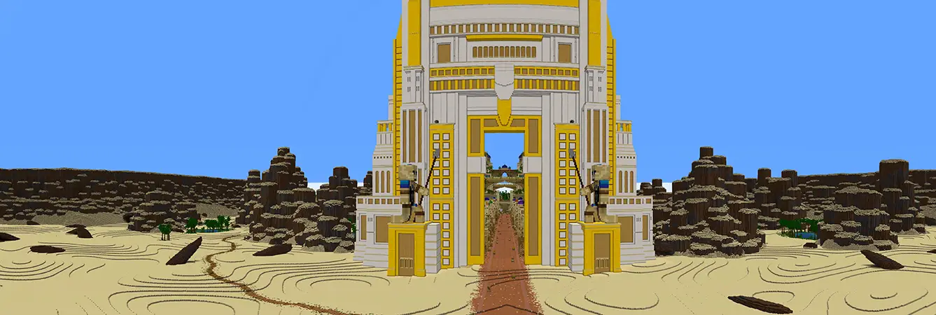 Древний линейный город panorama