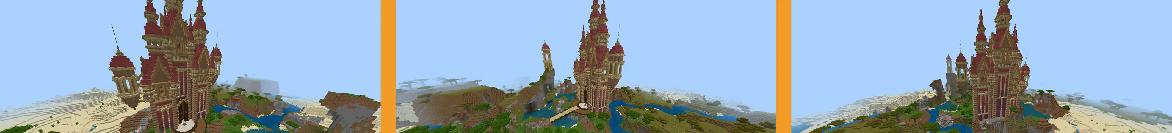 Чародейская башня в пустыне panorama