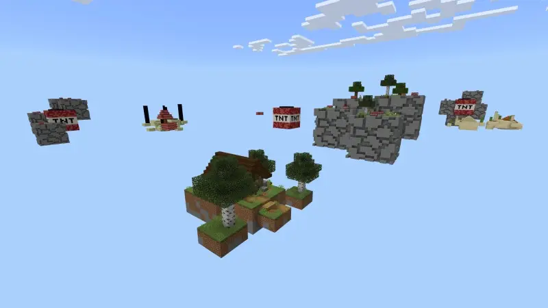 Скриншот Skyblock с динамитом №3