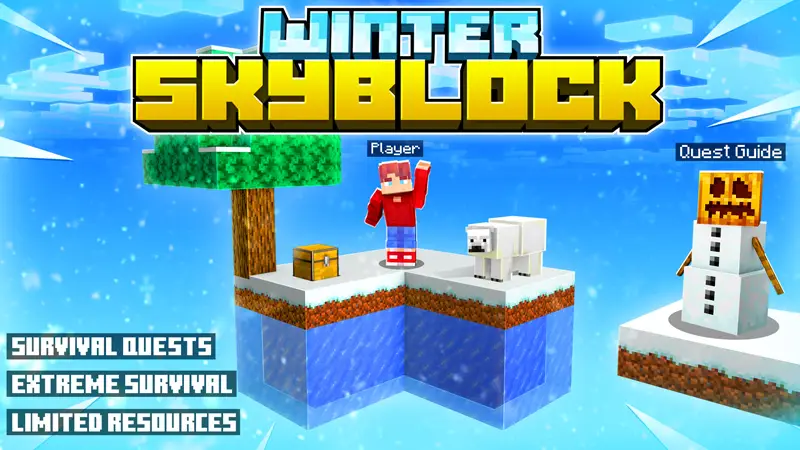 Skyblock: зима