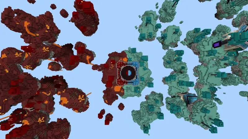 Скриншот Skyblock удачи: Нижний мир №1