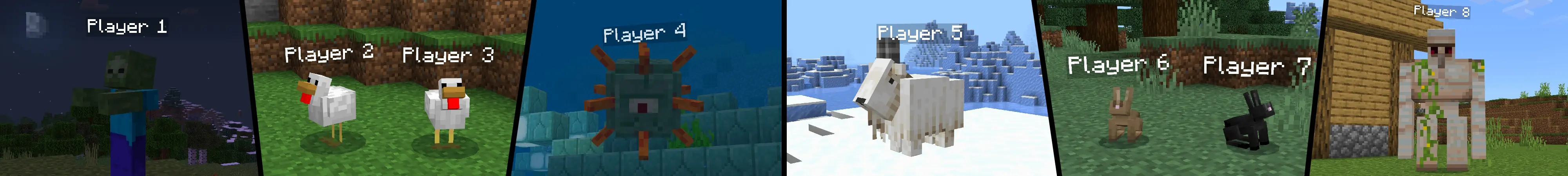 Превращение в мобов panorama