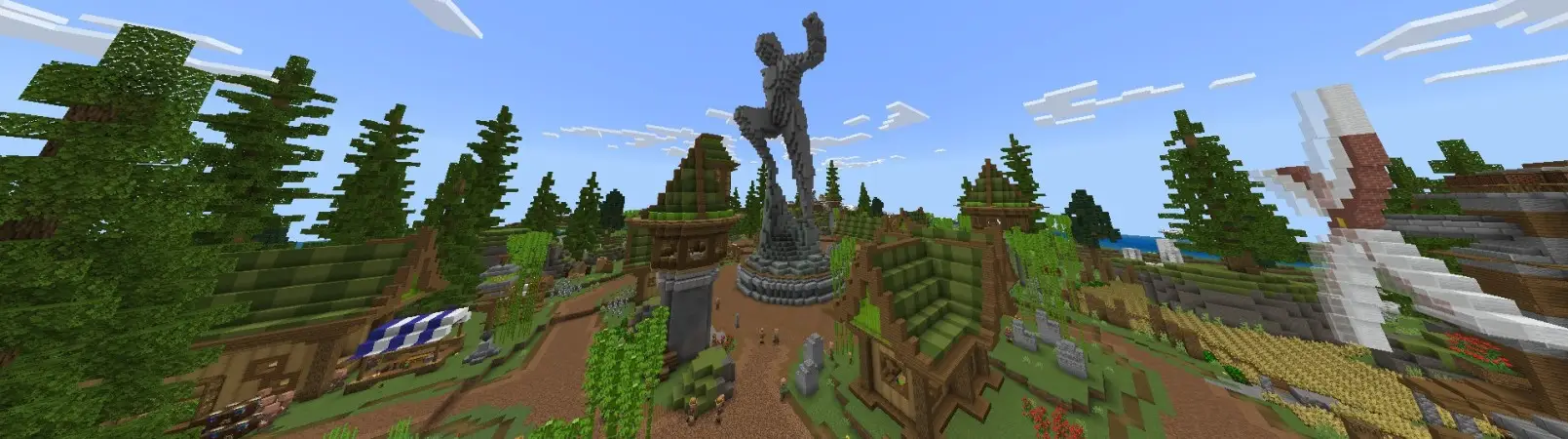 Средневековая деревня panorama