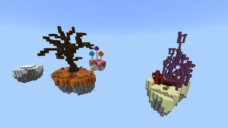 Скриншот Skyblock: дождь из мобов №2