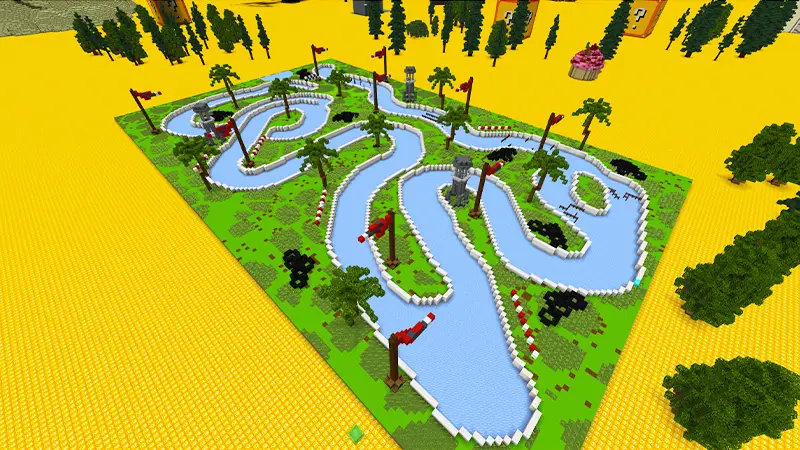 Скриншот Плоский мир с блоками удачи! №5