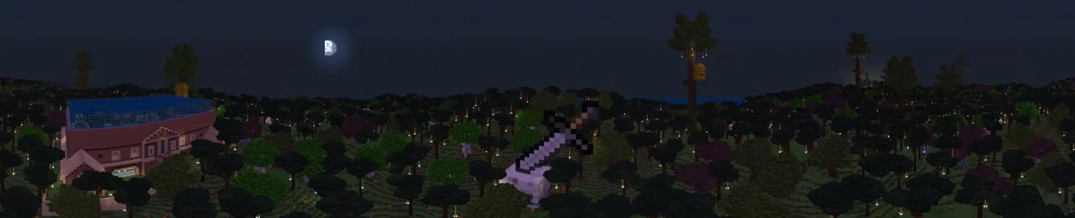 Мифический лес — выживание panorama