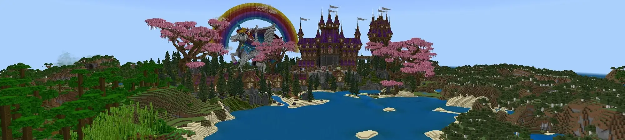 Замок единорогов panorama