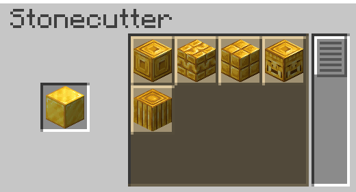 Крафт новых видов золотого блока