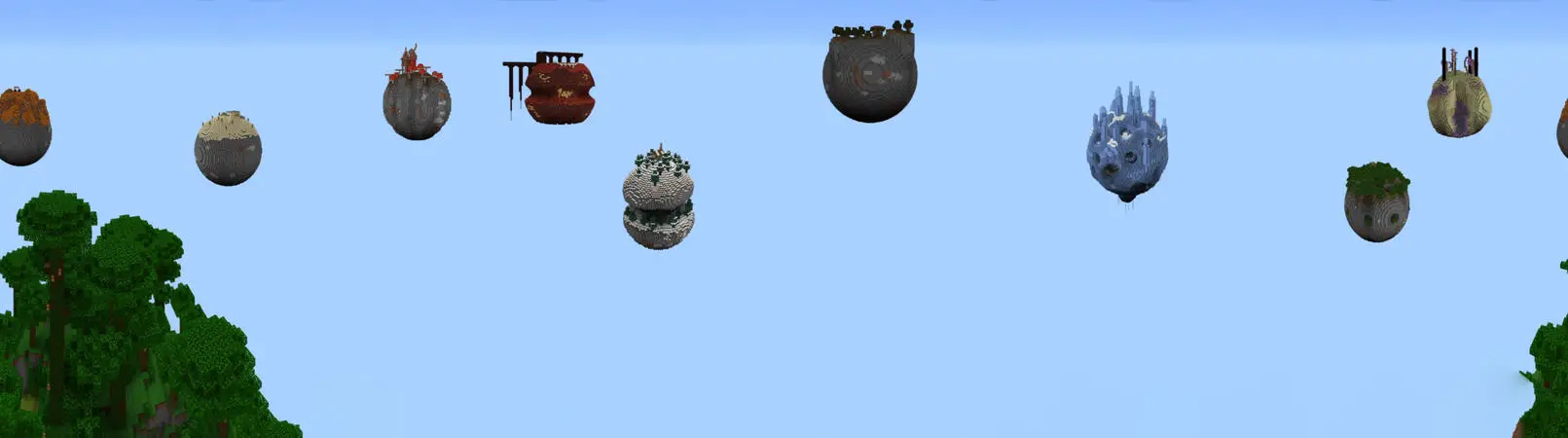 Классический Skyblock panorama