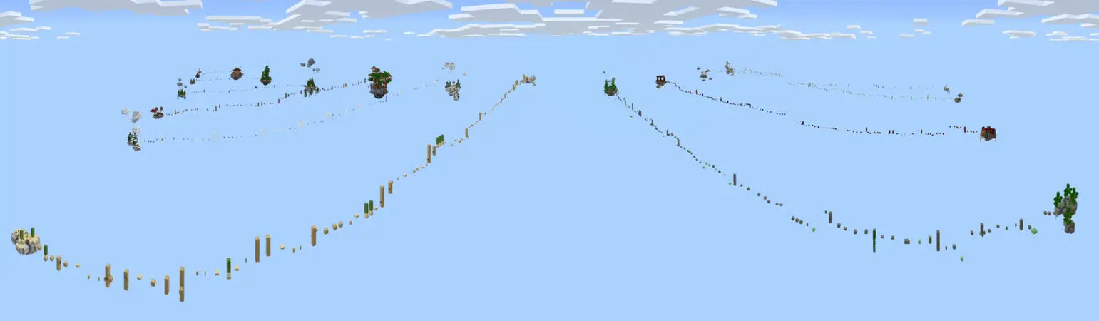 Skyblock: паркур panorama