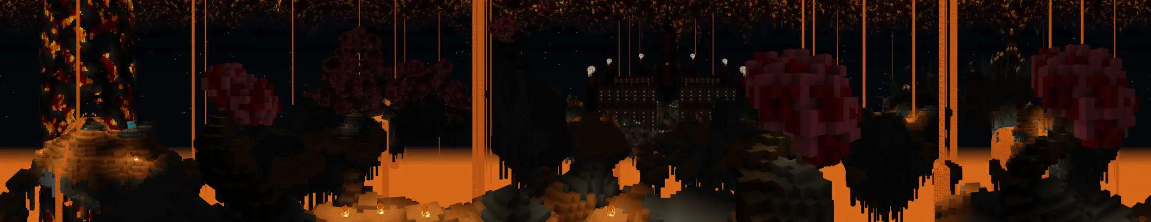 Звездная карта: багровое небо panorama