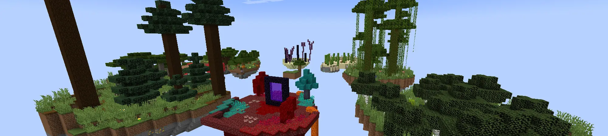 Skyblock: классическая игра panorama