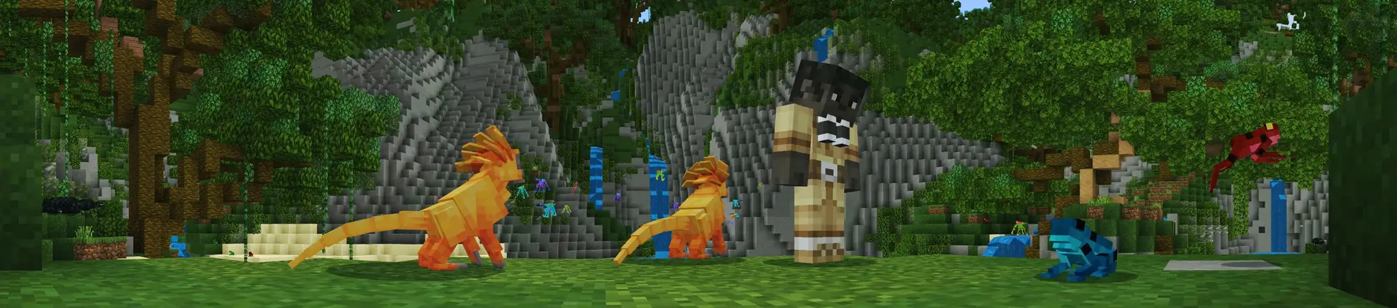 Исследователи дикой природы тропических лесов panorama