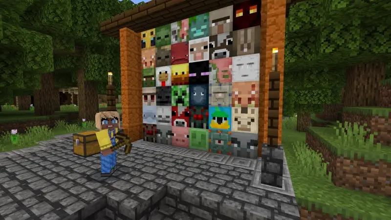 Скриншот Блоки в виде мобов №1