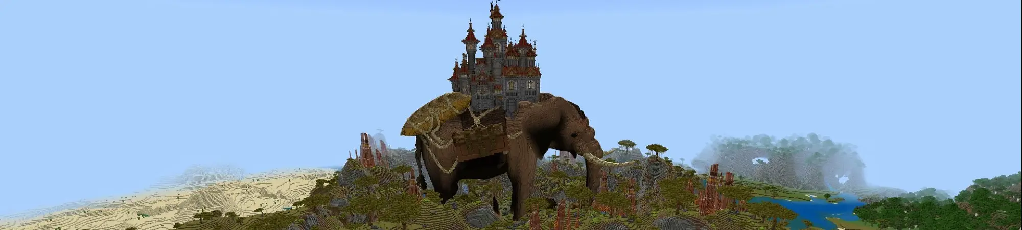 Замок слонов panorama
