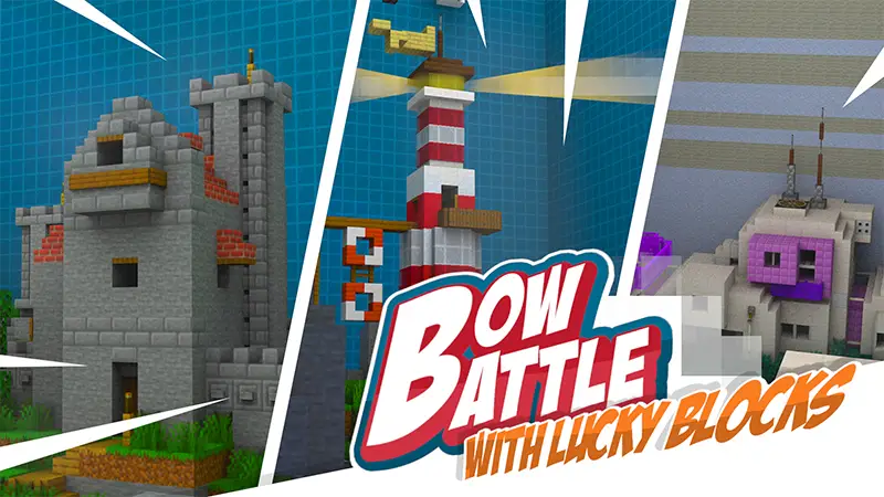 Битва на луках с блоками удачи