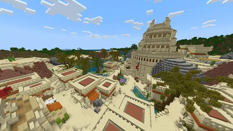 Скриншот Простые стартовые области: деревня в пустыне №1