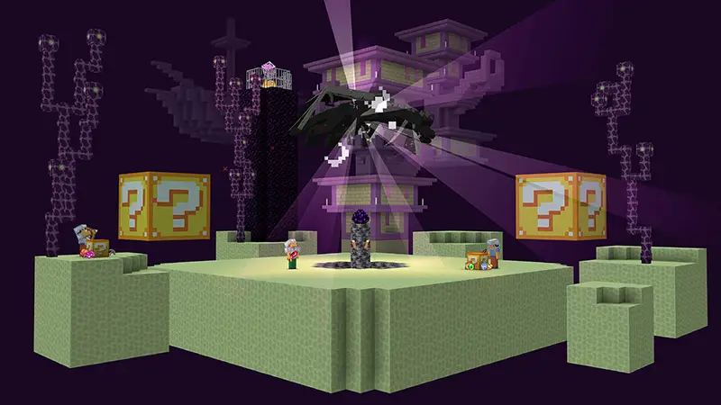 Скриншот Skyblock с блоками удачи №4