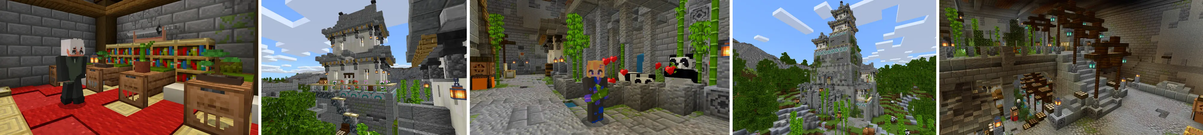 Анимешный замок panorama