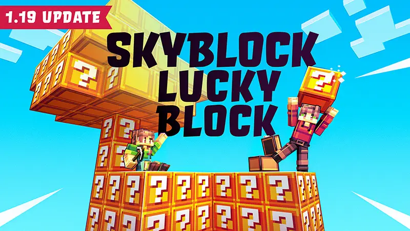 Skyblock с блоками удачи