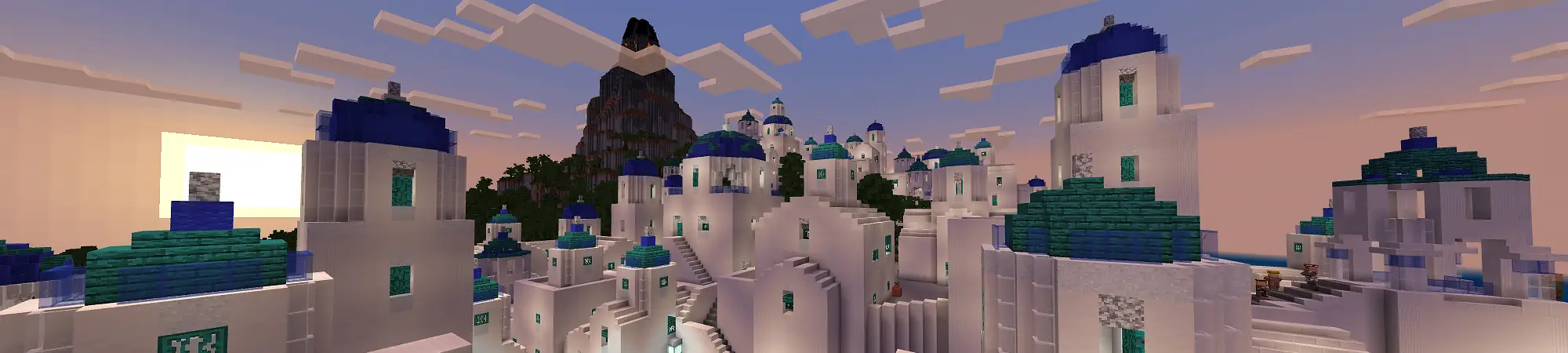 Пляжная деревня panorama